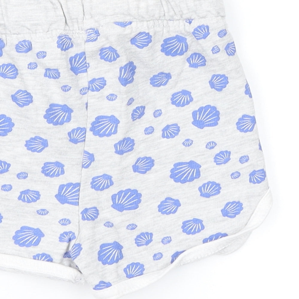 Disney Baby Girls Grey Geometric Cropped Trousers Size 9-12 Months - Minnie Mouse