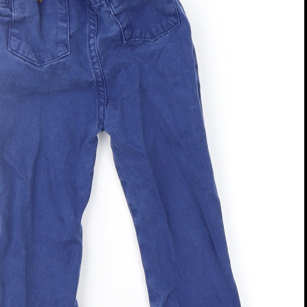 Mini Club Baby Blue Cargo Trousers Size 9-12 Months