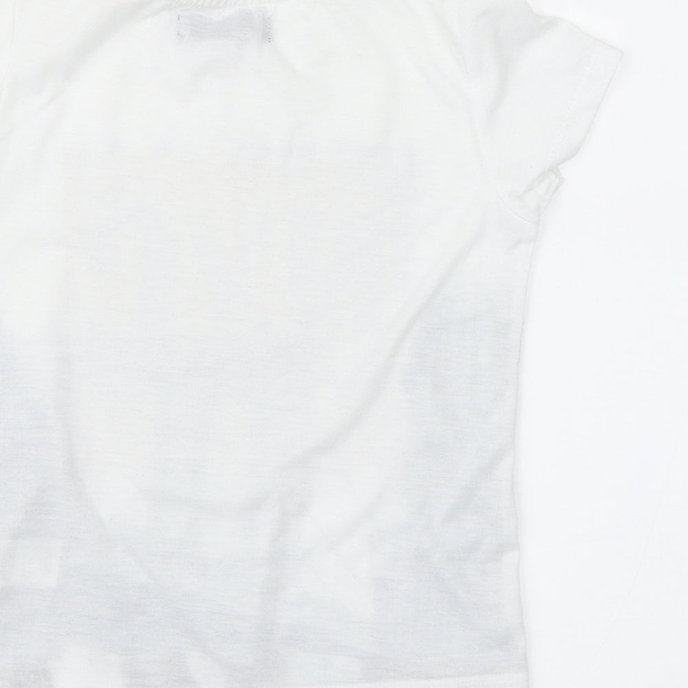Matalan Boys White Basic T-Shirt Size 4 Years