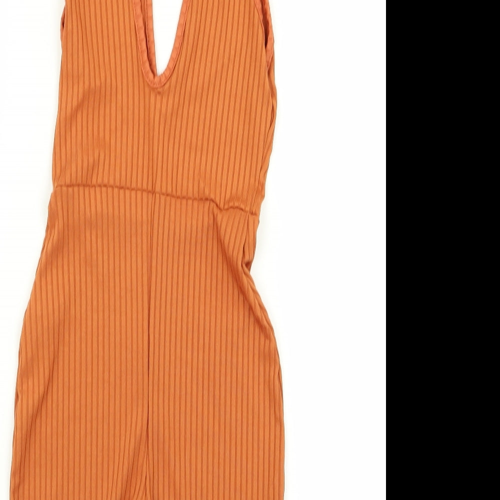 PLT Womens Brown Playsuit One-Piece Size 6