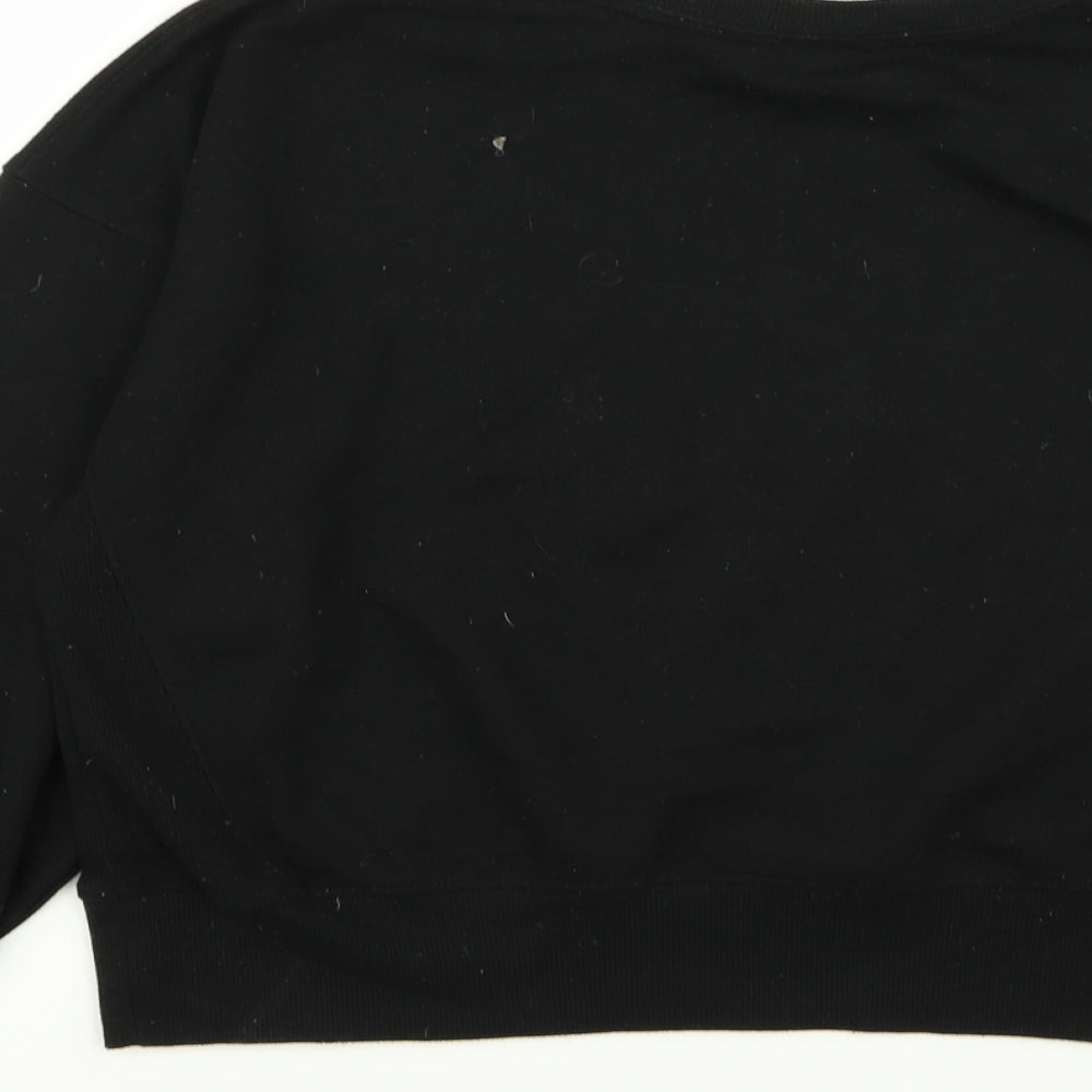 New Look Womens Black Pullover Jumper Size 10