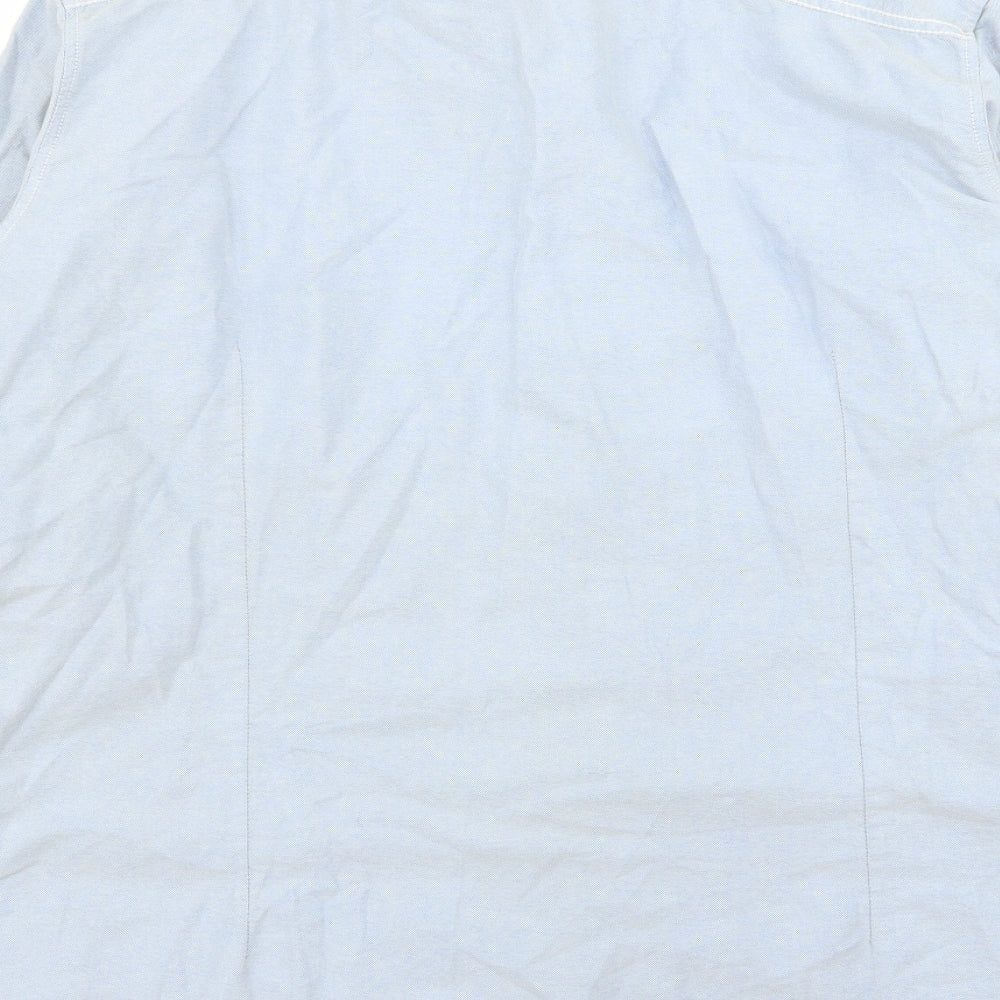 NEXT Mens Blue Button-Up Size XL