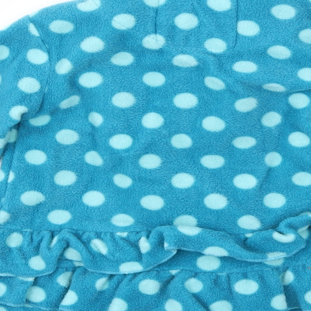 Weatherproof Girls Blue Polka Dot Basic Jacket Jacket Size 18 Months