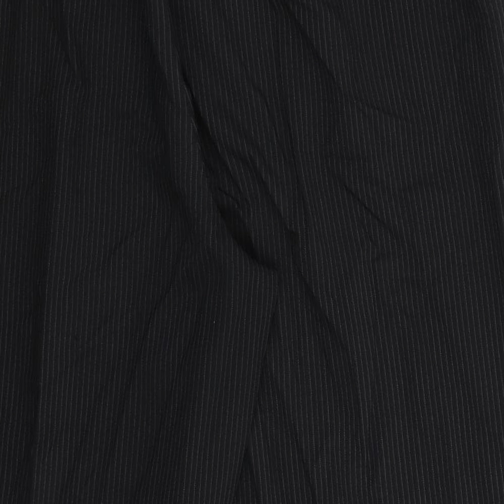 Bonmarché Womens Black Striped Dress Pants Trousers Size 20 L28 in