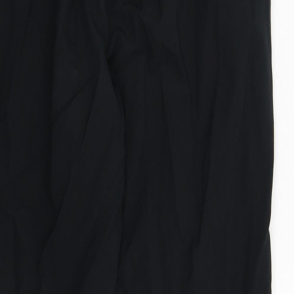 BHS Womens Black Trousers Size 8 L25 in