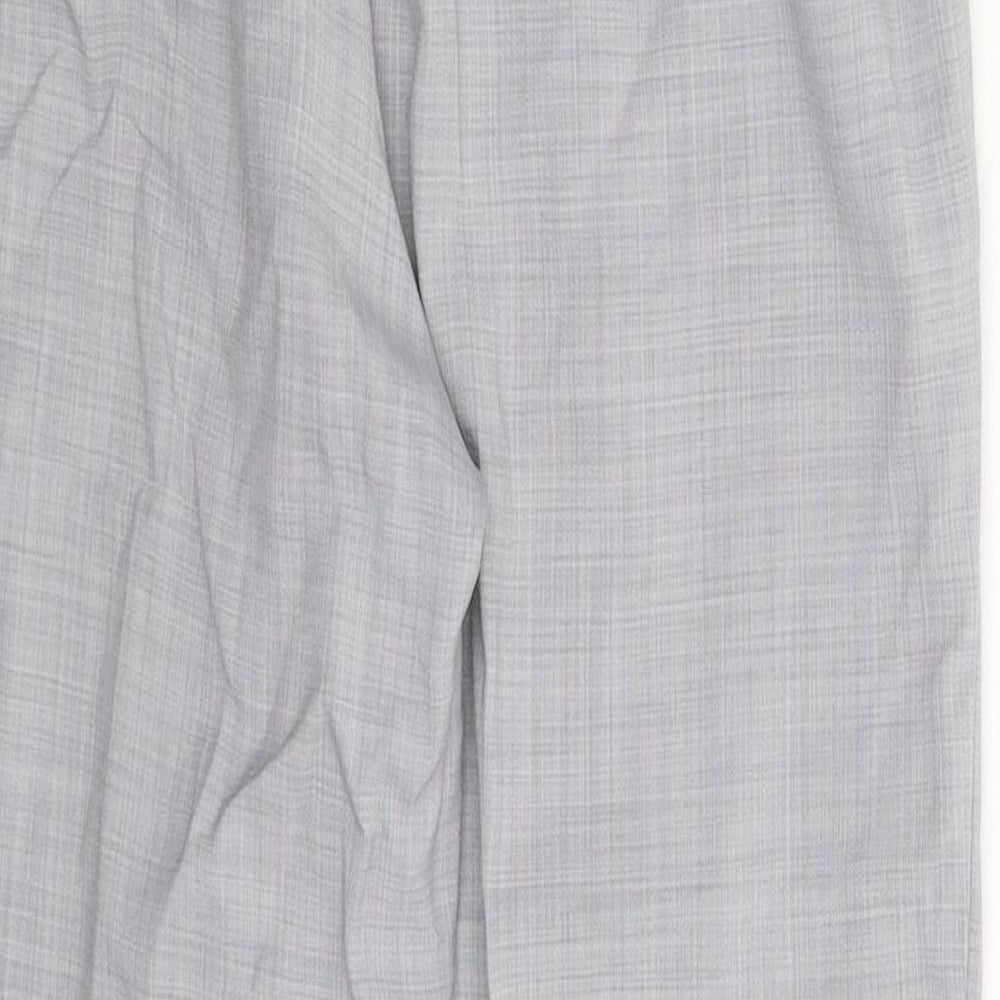 BHS Womens Grey Dress Pants Trousers Size 10 L27 in