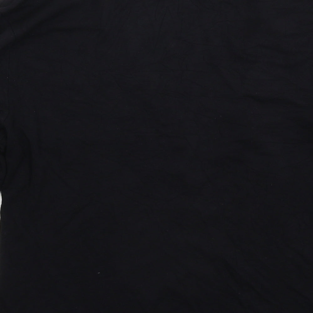 George Womens Black Basic T-Shirt Size 14