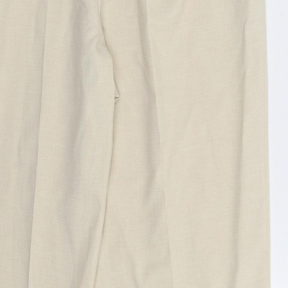 Marks & Spencer Womens Beige Trousers Size 16 L32 in