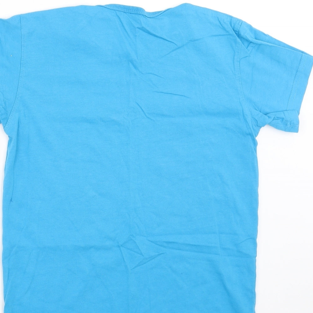 elsima Boys Blue Basic T-Shirt Size 9 Years - beach summer