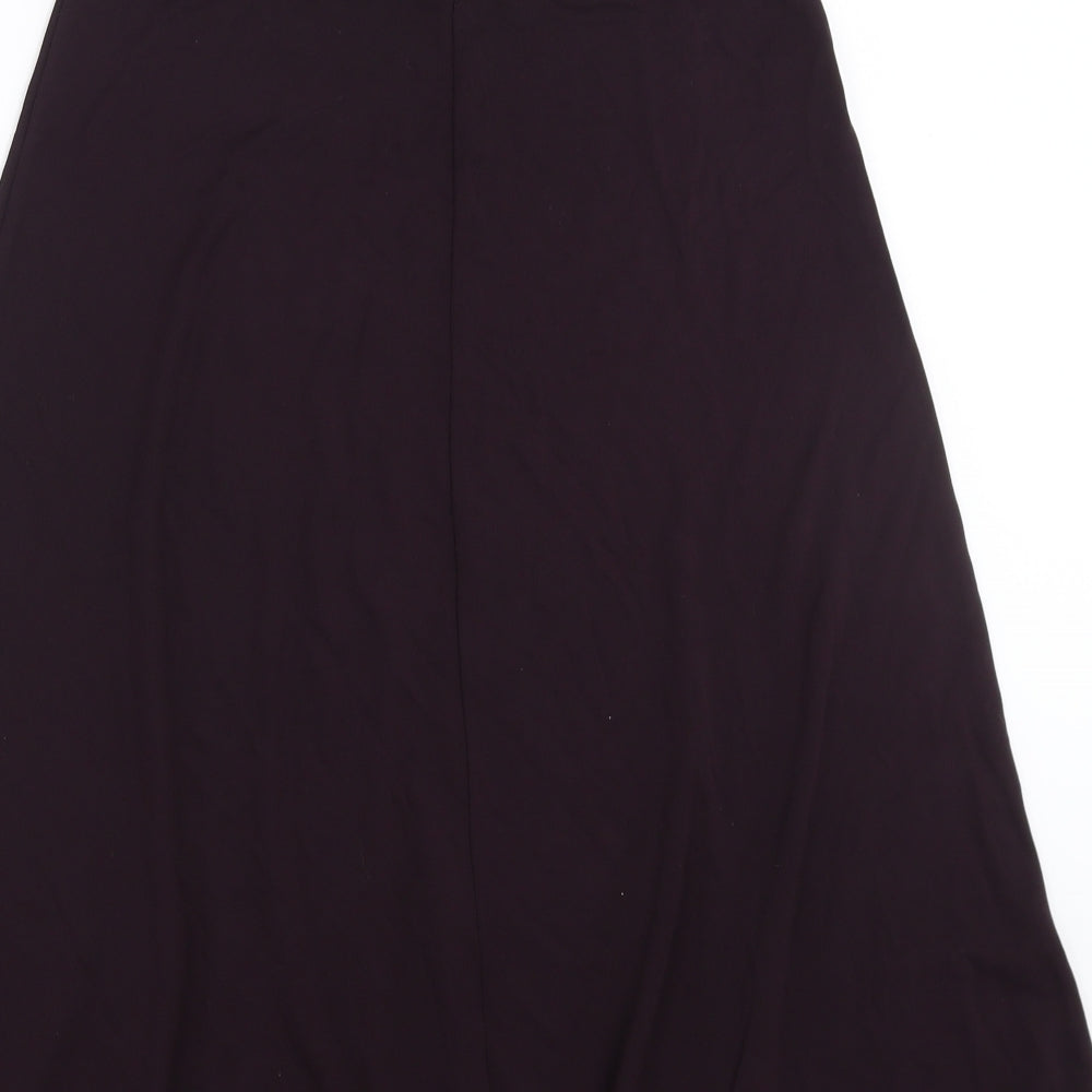 Marks & Spencer Womens Purple A-Line Skirt Size 10
