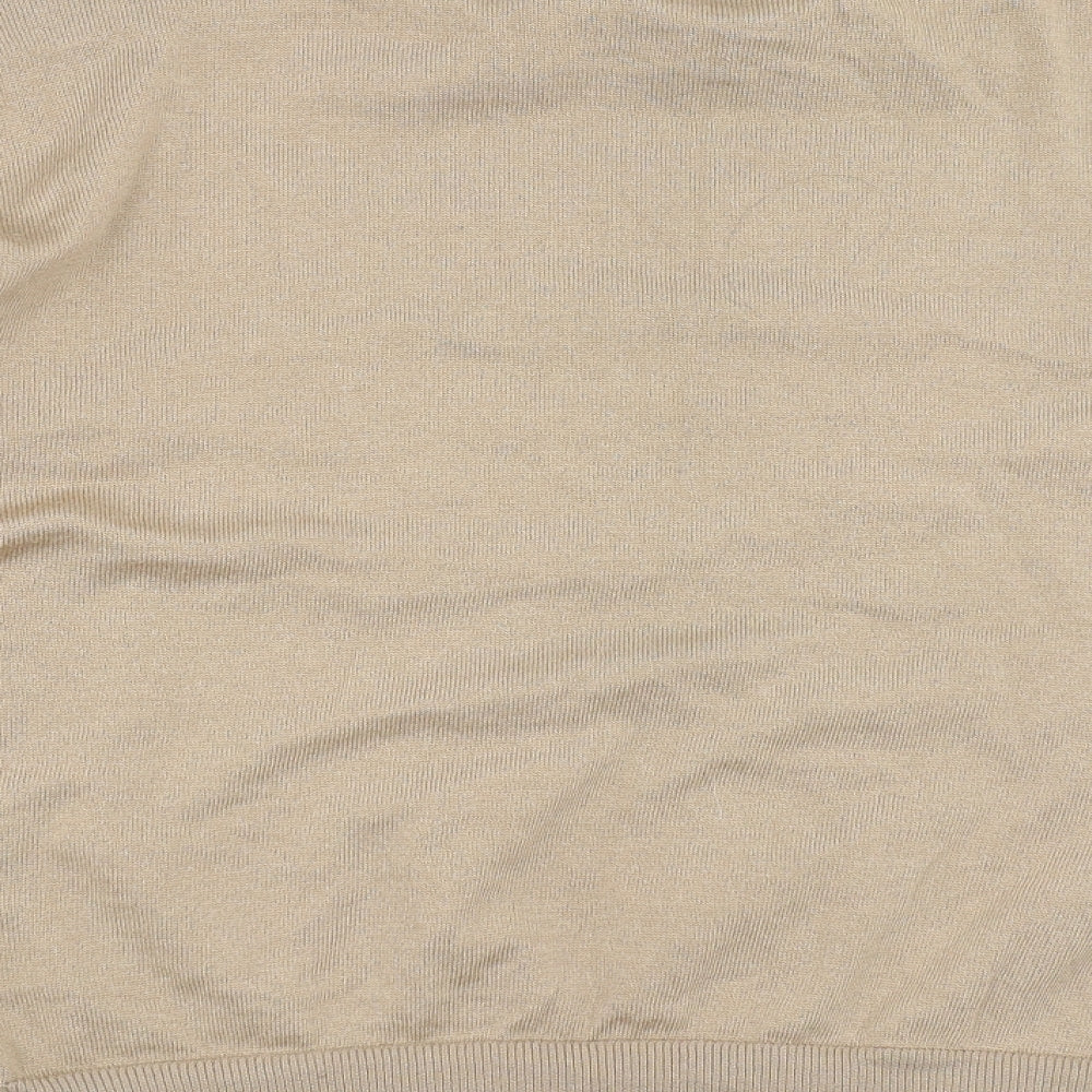 New Look Womens Beige Knit Pullover Jumper Size L