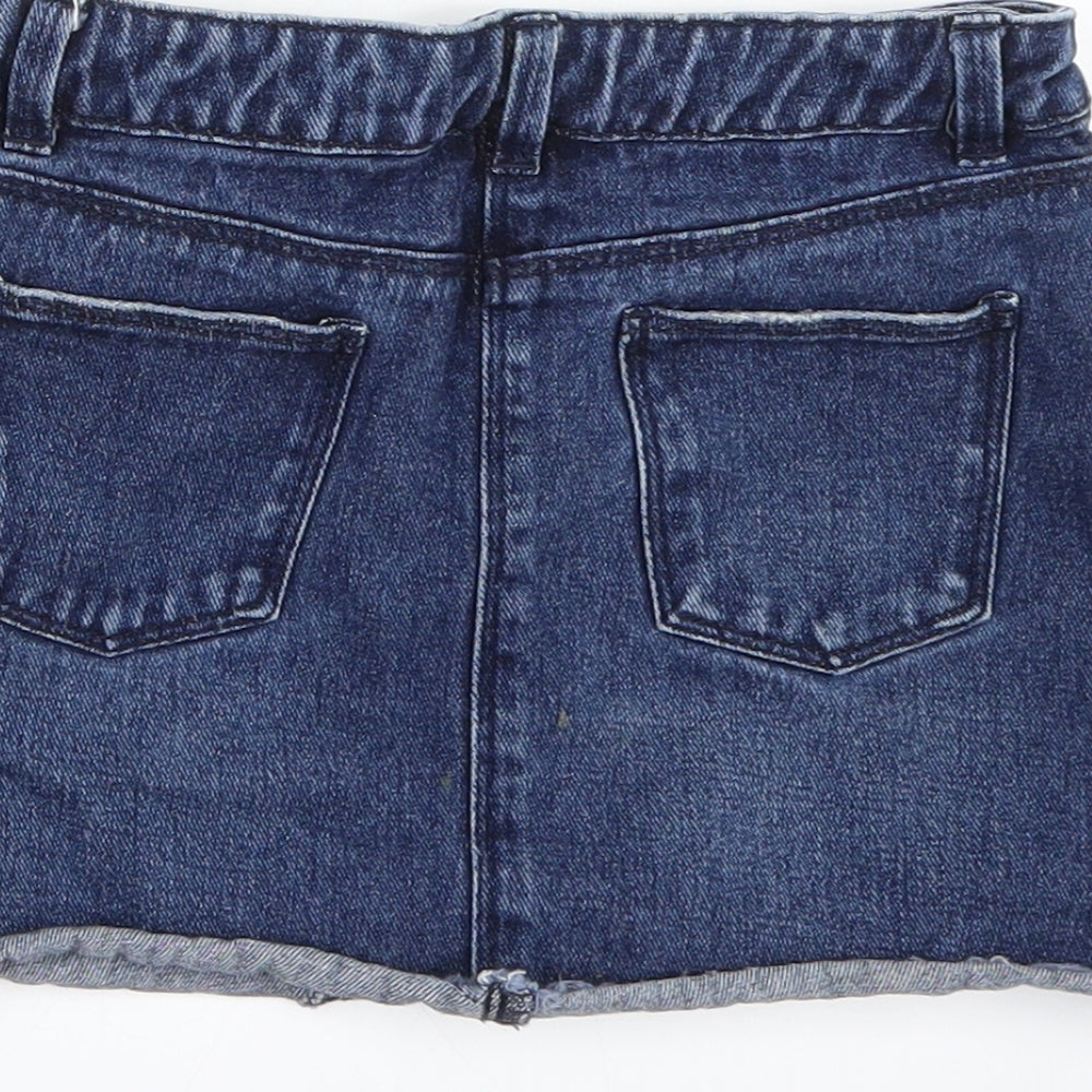 Matalan Girls Blue Denim Mini Skirt Size 6 Years