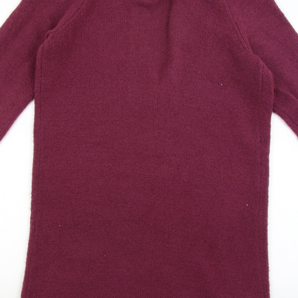 George Womens Red Wrap Jumper Size S