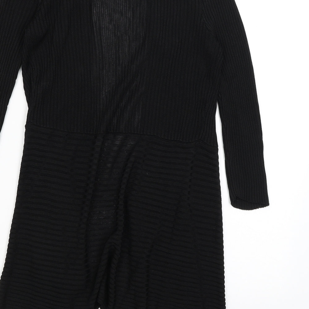 Nutshell Womens Black Wrap Jumper Size S