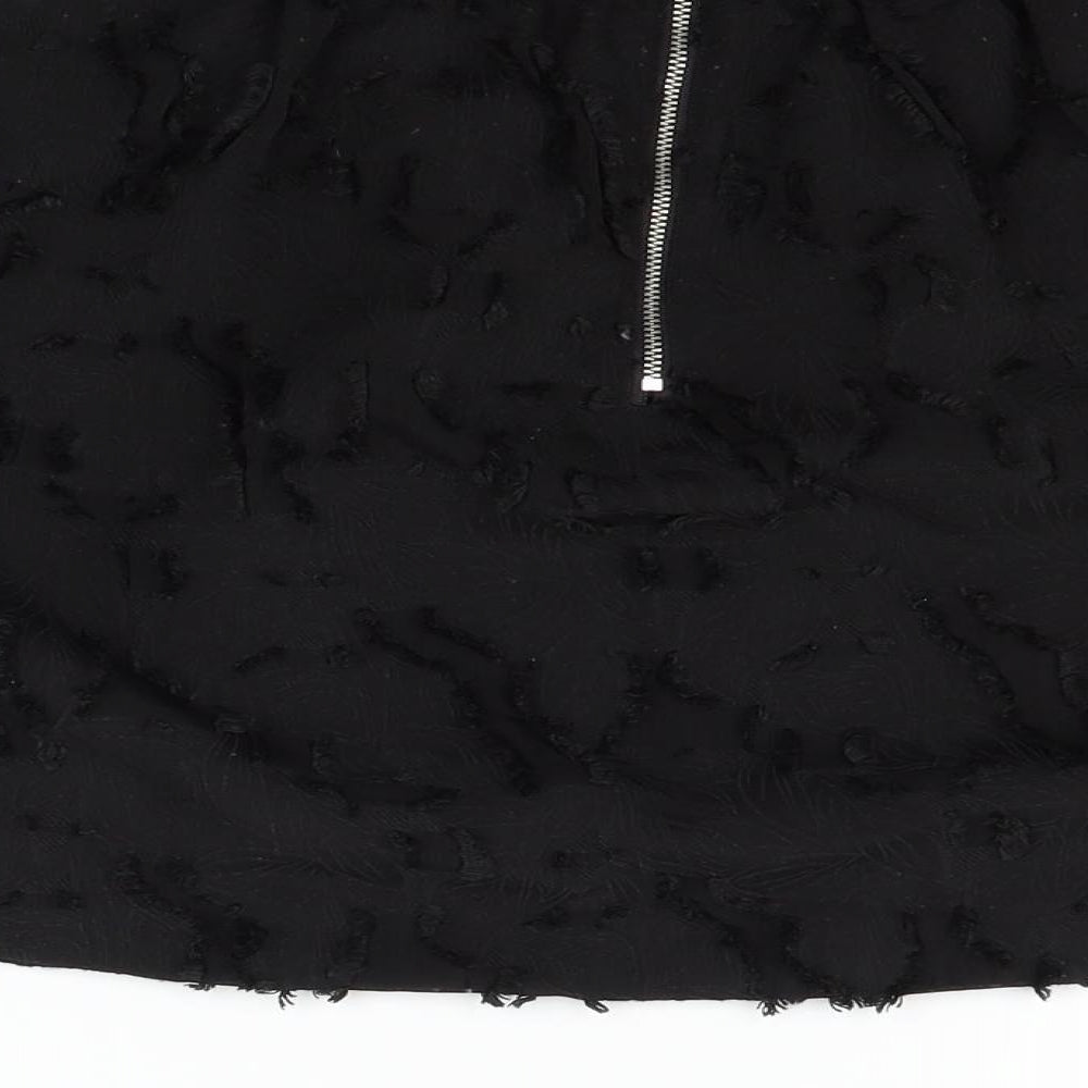 H&M Womens Black A-Line Skirt Size 8