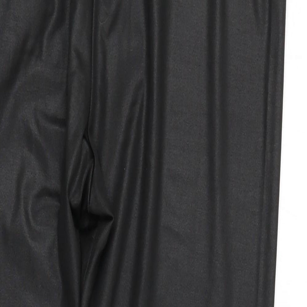 ethelaustin Womens Black Houndstooth Jegging Trousers Size 16 L24 in