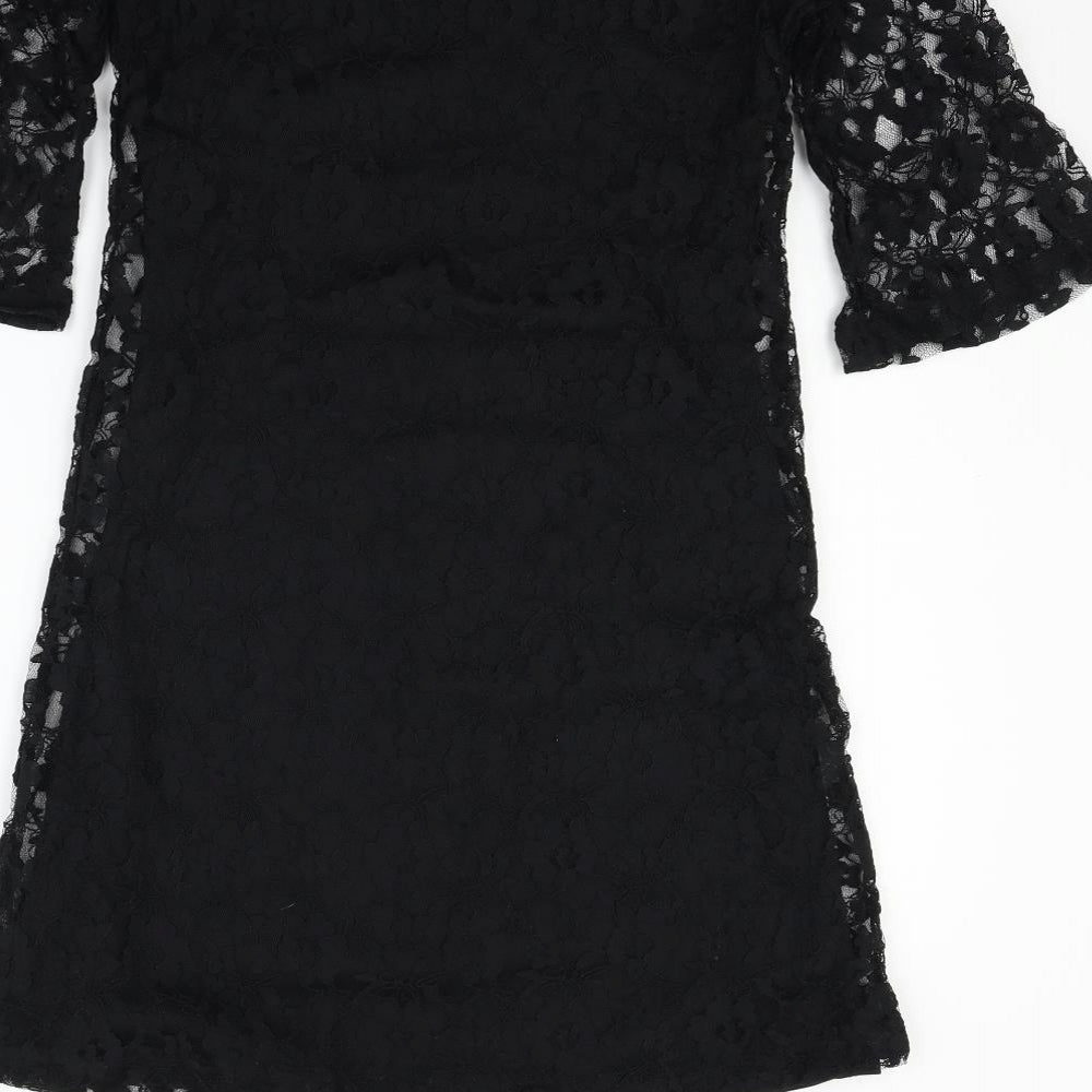 Papaya Womens Black Fit & Flare Size 8