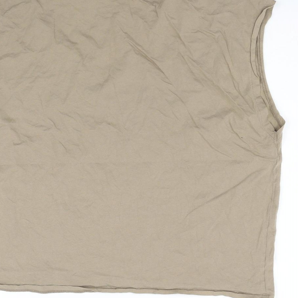 H&M Womens Beige Basic T-Shirt Size M