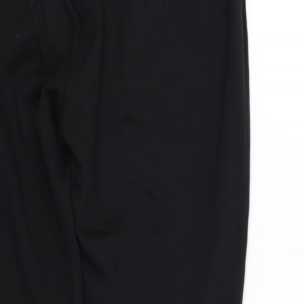section Womens Black Trousers Size 14 L26 in