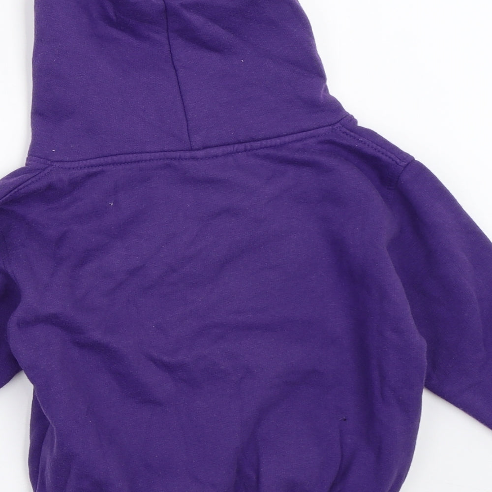 Uneek Girls Purple Pullover Hoodie Size 3-4 Years - mickey mouse