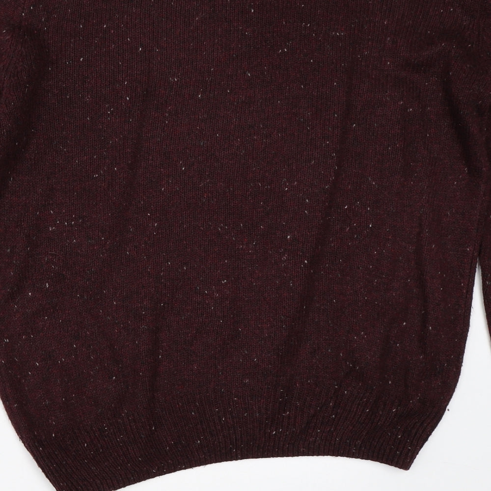 Cedarwood State Mens Purple Pullover Jumper Size S
