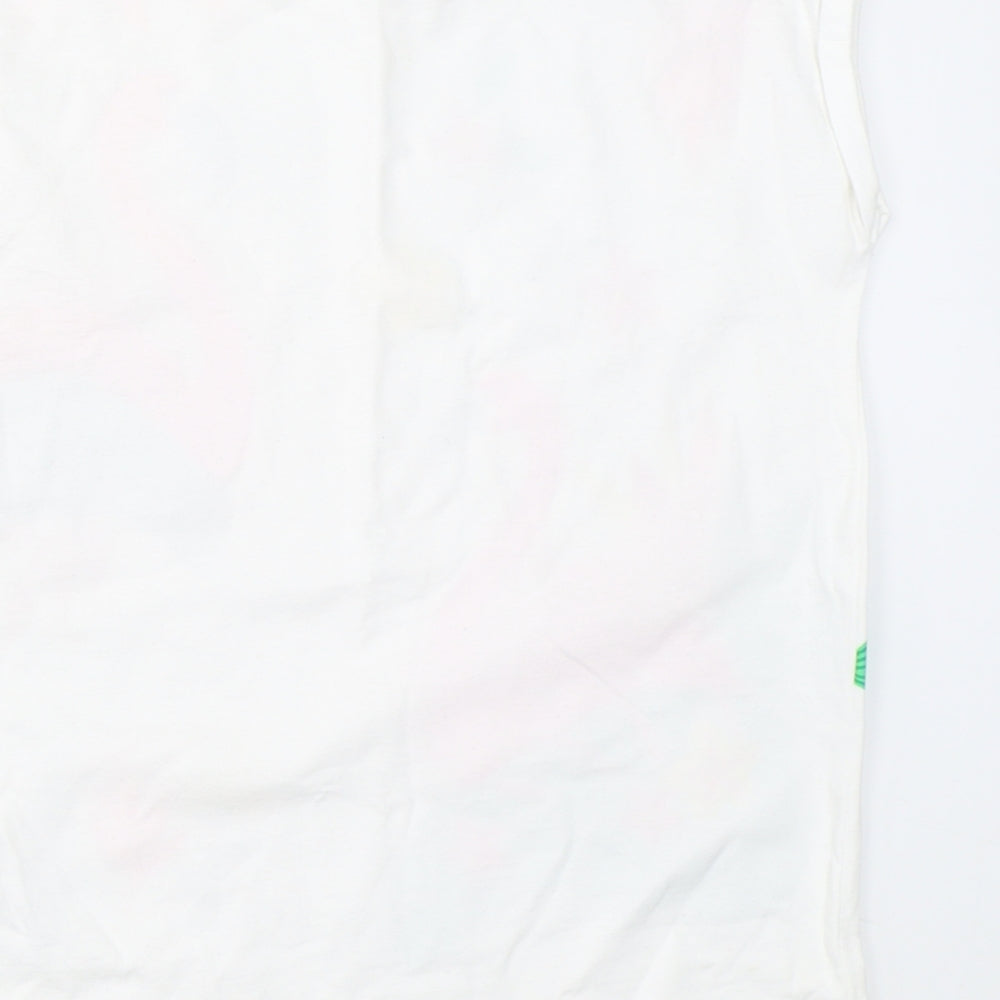 George Girls White Basic T-Shirt Size 9-10 Years