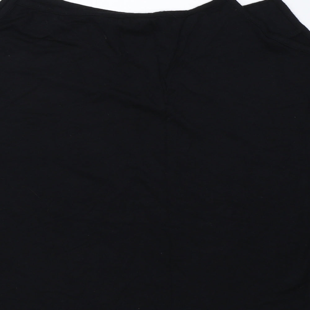 BM Womens Black Camisole T-Shirt Size L