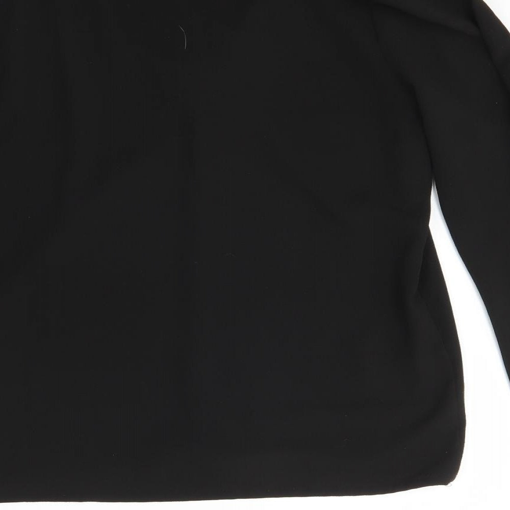 Topshop Womens Black Basic Blouse Size 8