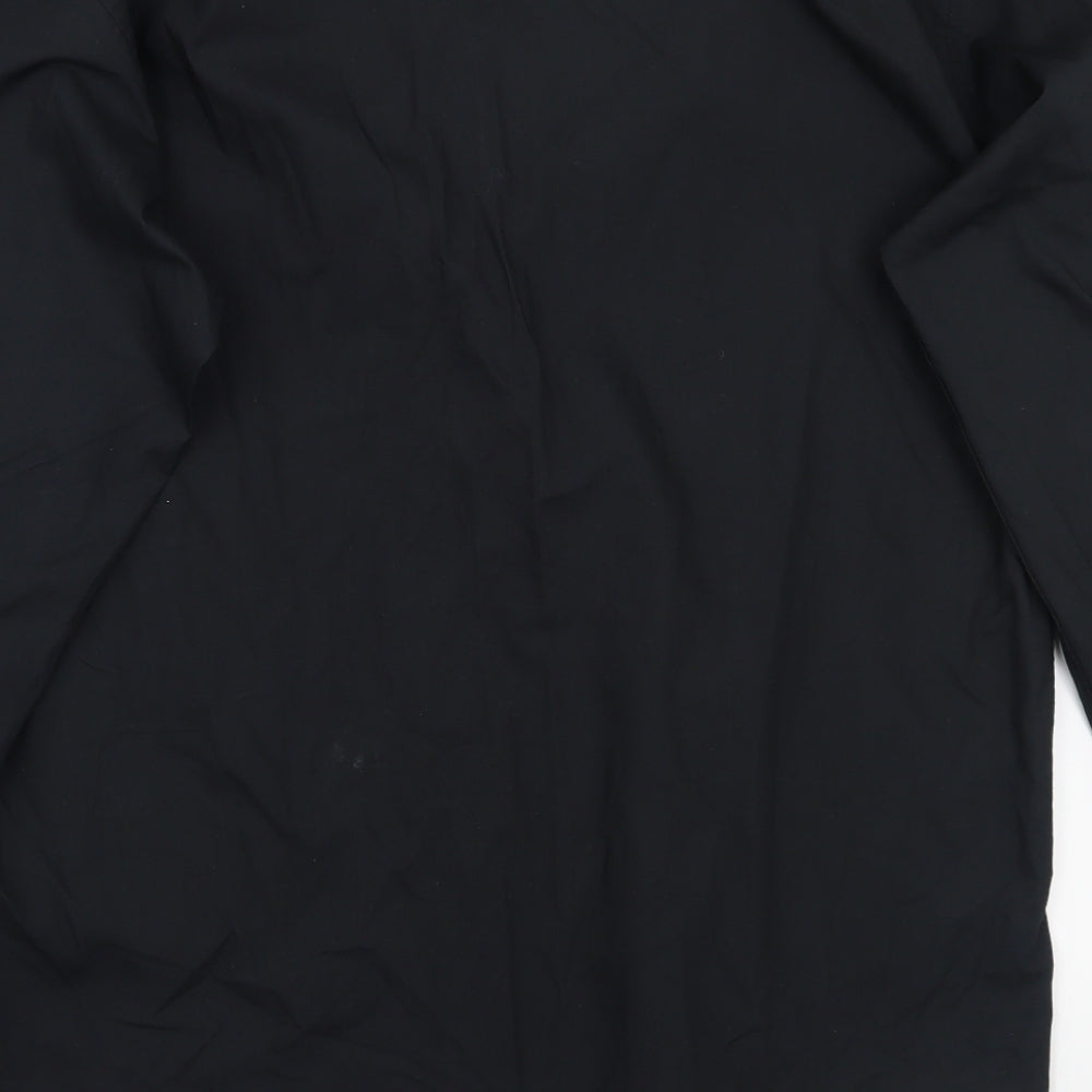 George Mens Black Button-Up Size 15