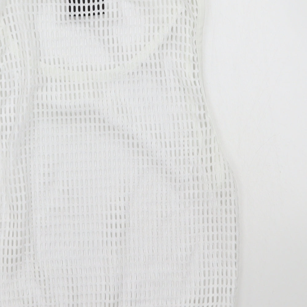 Hotmess Womens White Basic T-Shirt Size XS