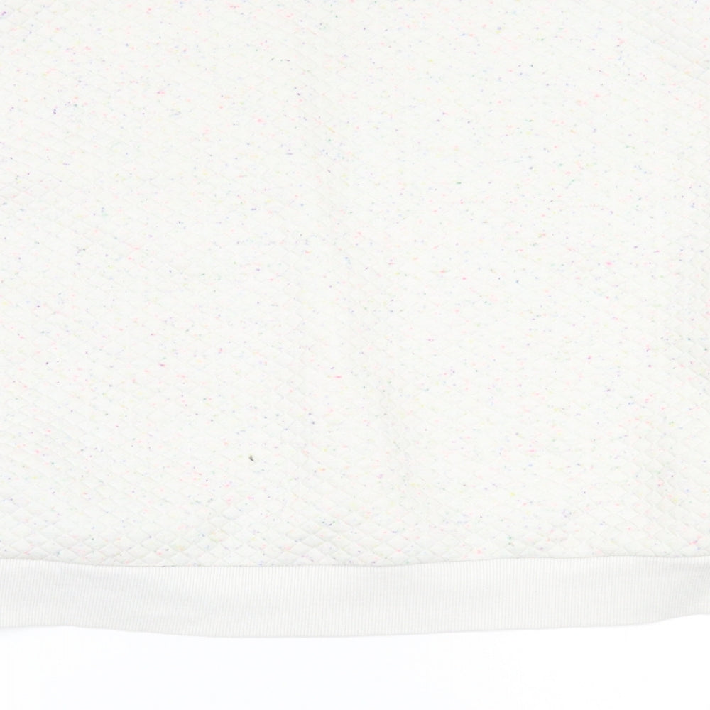 Primark Womens White Pullover Jumper Size L