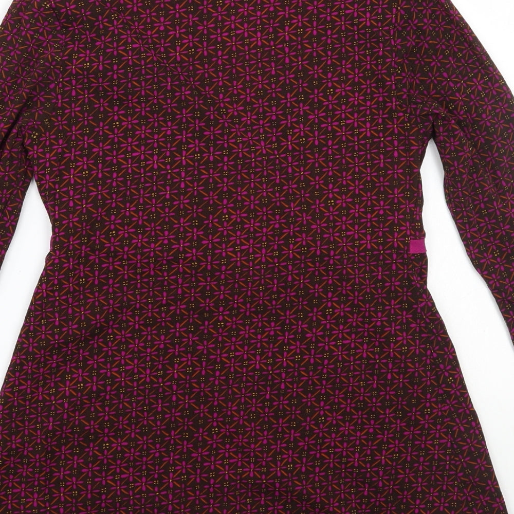 H&M Womens Brown Floral Basic T-Shirt Size S