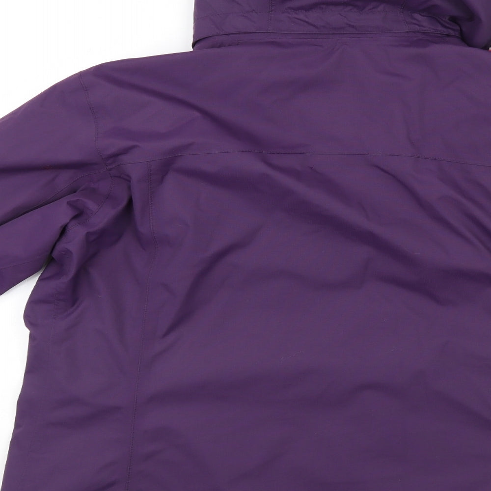 Quechua Womens Purple Rain Coat Jacket