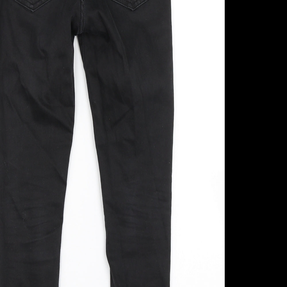 Denim & Co. Girls Black Denim Skinny Jeans Size 8-9 Years