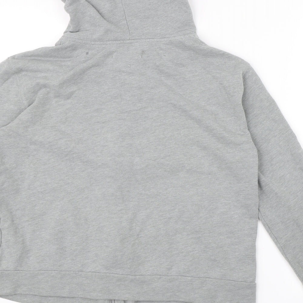 Holliser Womens Grey Full Zip Hoodie Size M