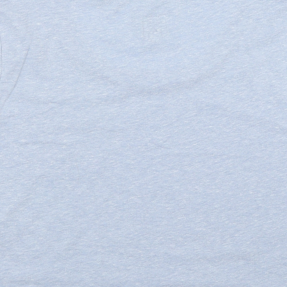 Jack Wills Womens Blue Cropped T-Shirt Size 8 - Cut to length