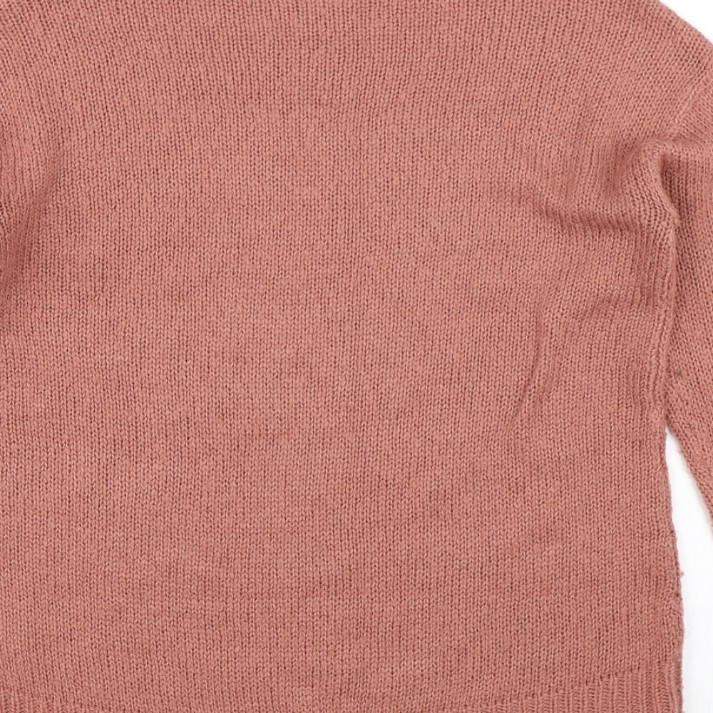 New Look Womens Pink Pullover Jumper Size S