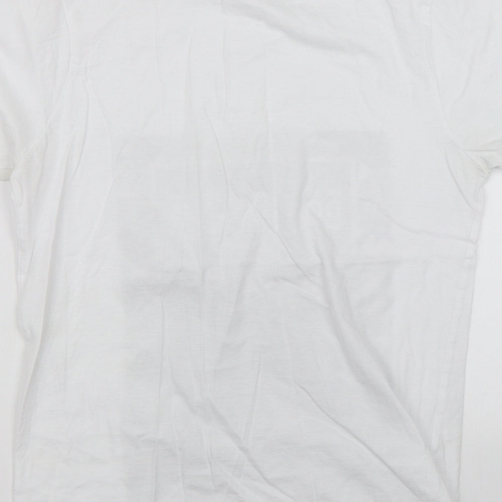 UON Womens White Basic T-Shirt Size S - Do it better