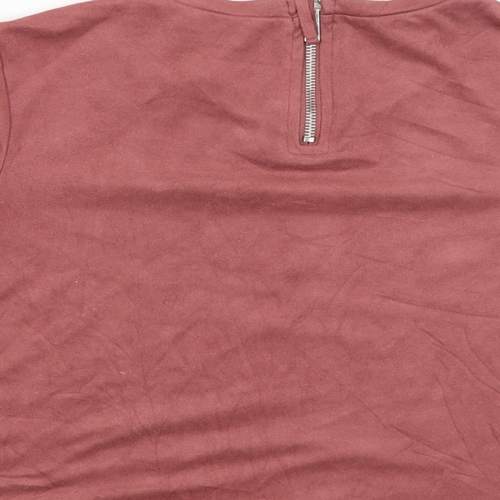 Zara Trafaluc Womens Red Pullover Jumper Size S