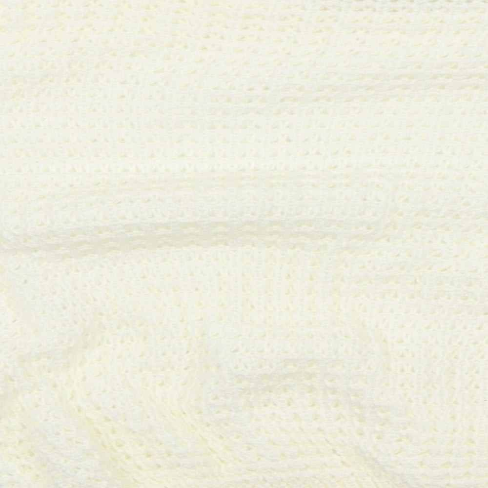 PRETTYLITTLETHING Womens White Pullover Jumper Size M