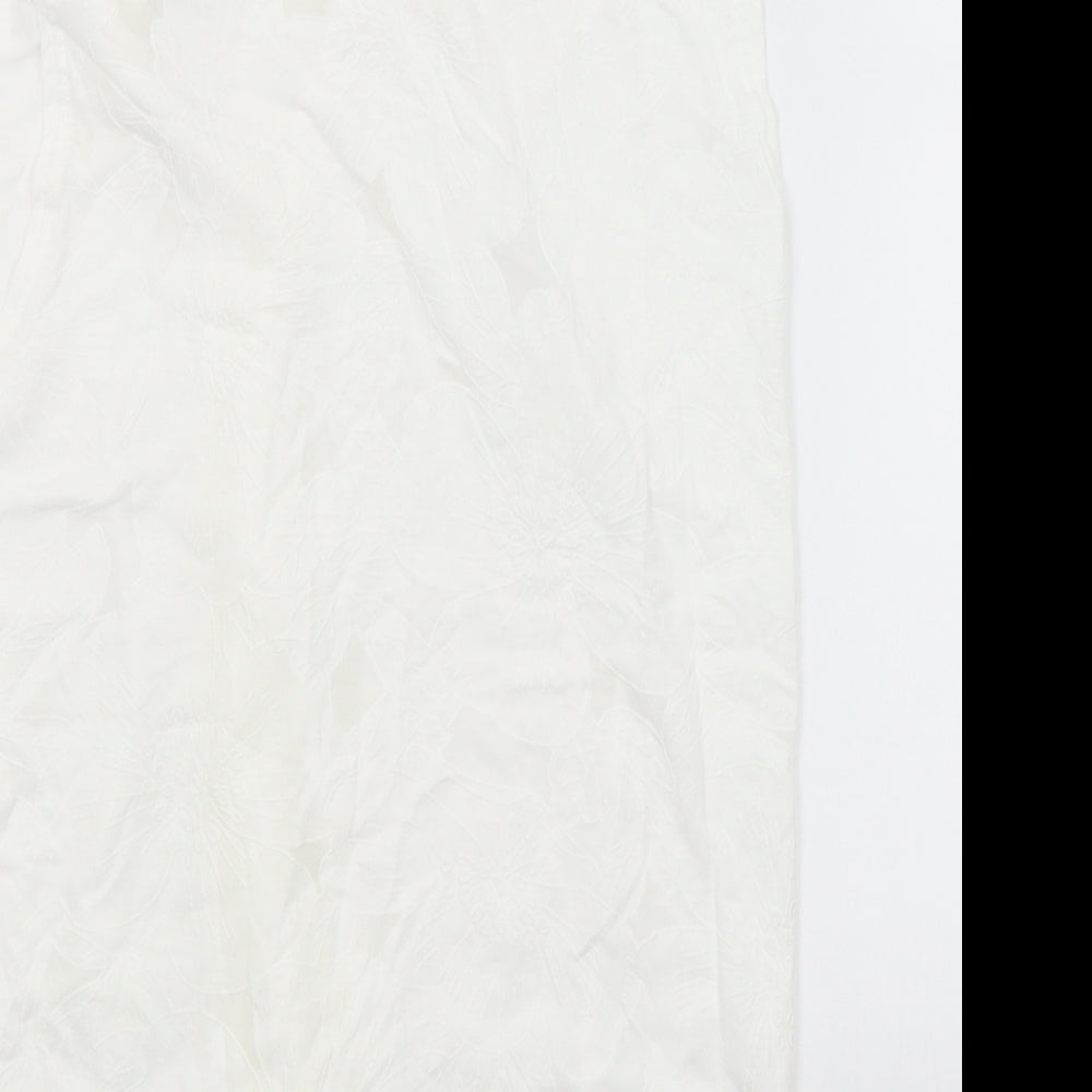 Dorothy Perkins Womens White Basic Button-Up Size 10