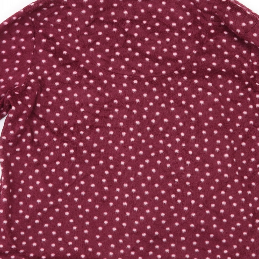 Carole Hochman Womens Red Polka Dot Top Pyjama Top Size M