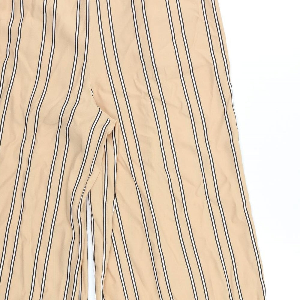 Prew Womens Multicoloured Striped Cropped Trousers Size 12 L21 in