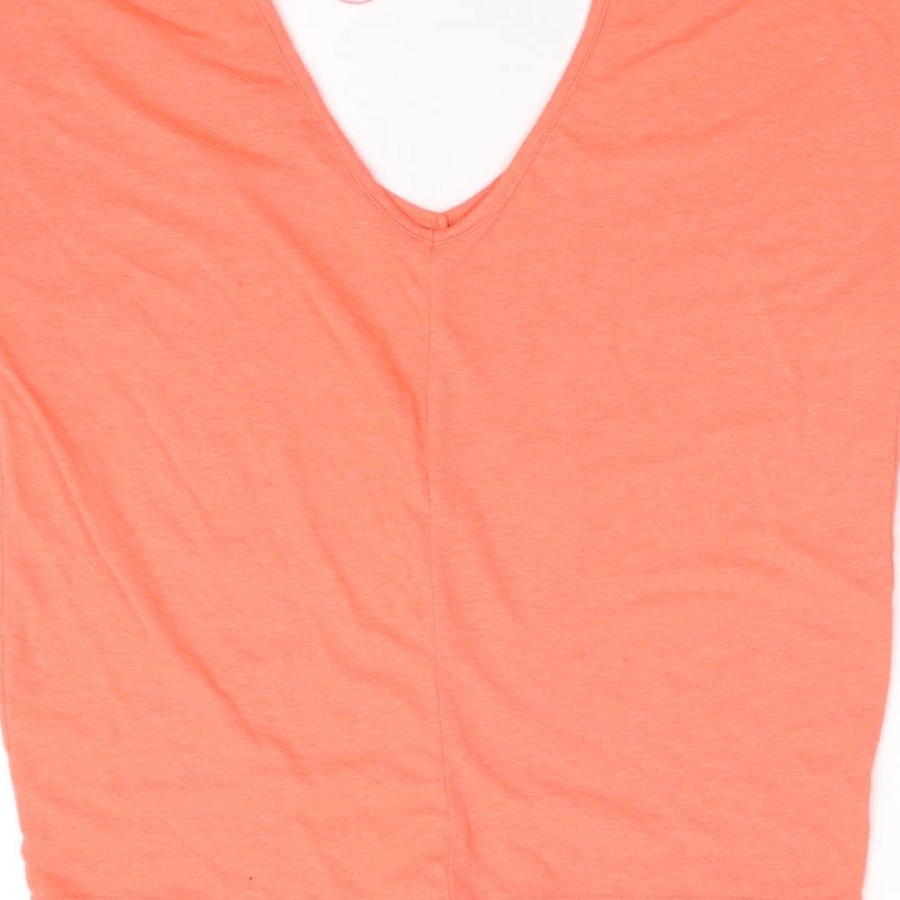 Primark Womens Orange Basic T-Shirt Size 4