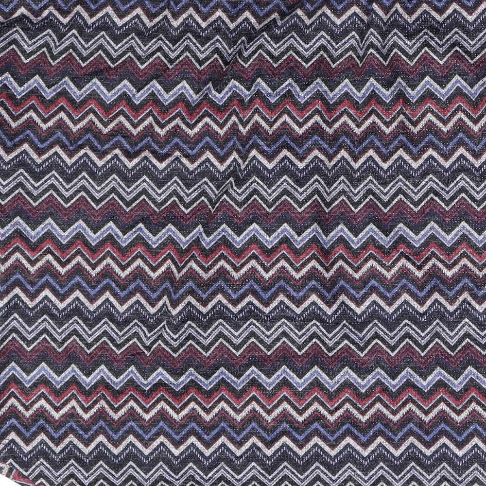 Klass Womens Multicoloured Striped Basic Blouse Size M