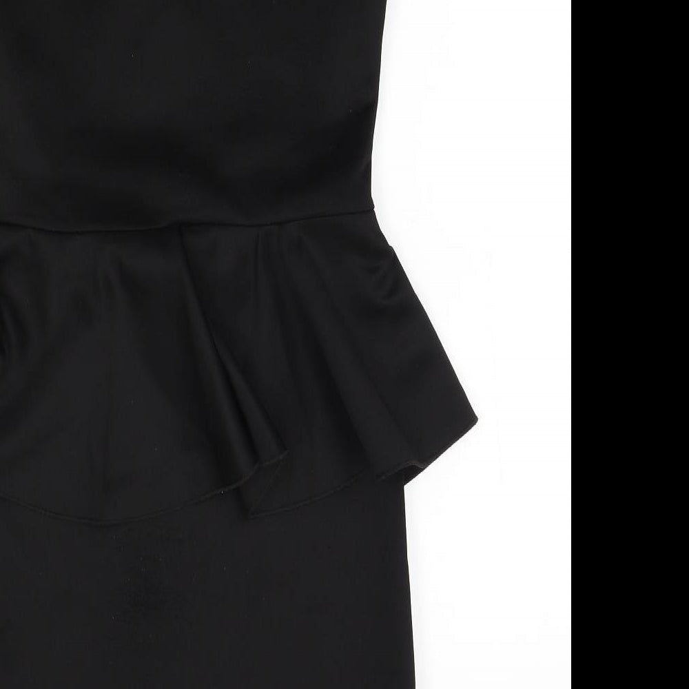 Krisp Womens Black Pencil Dress Size 10 - studded shoulders
