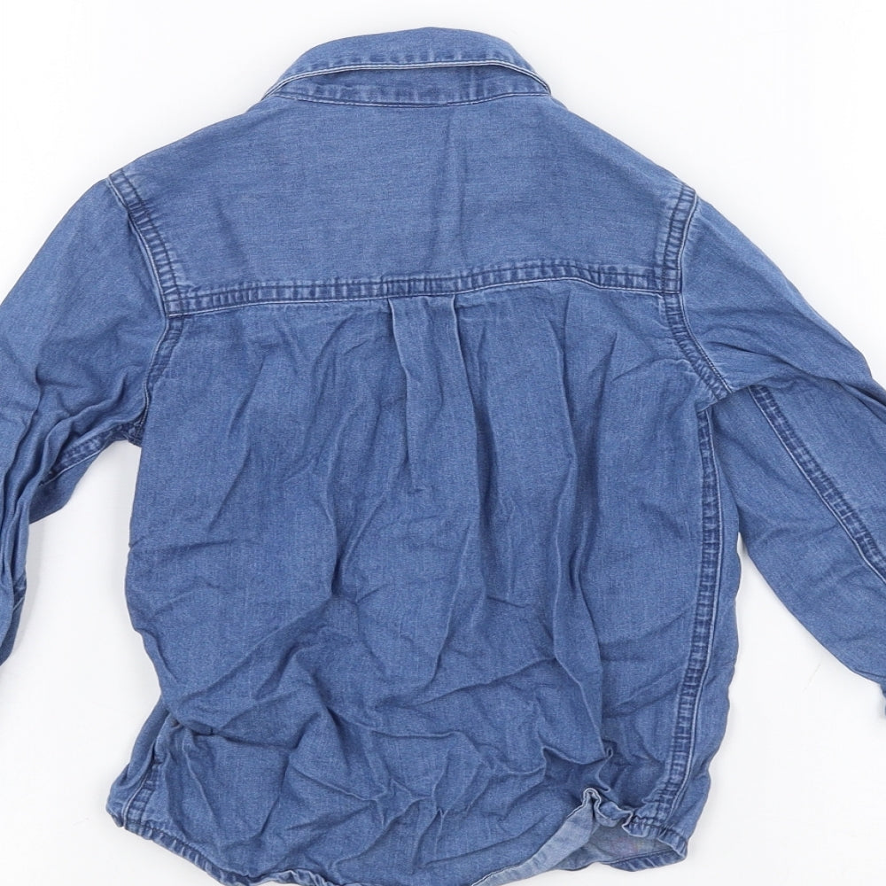 NEXT Girls Blue Basic Polo Size 2-3 Years