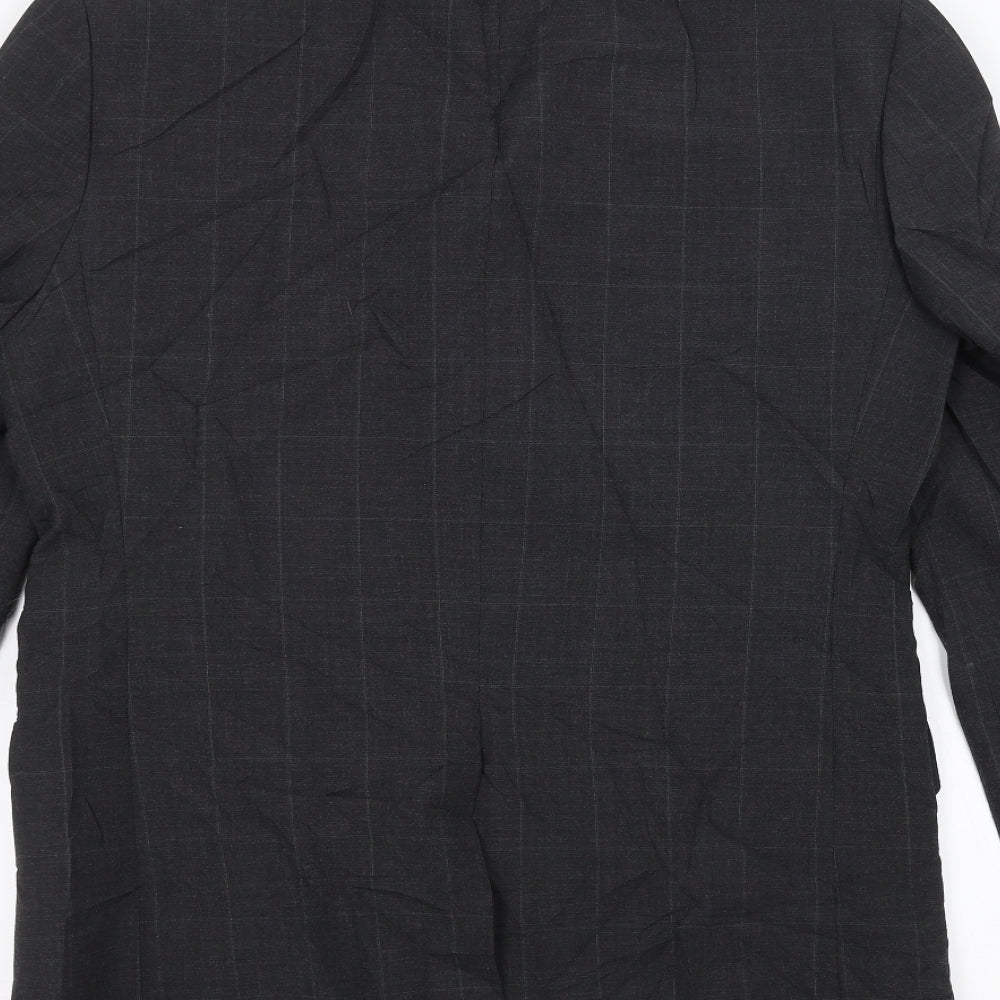 Preworn Mens Grey Jacket Suit Jacket Size 38