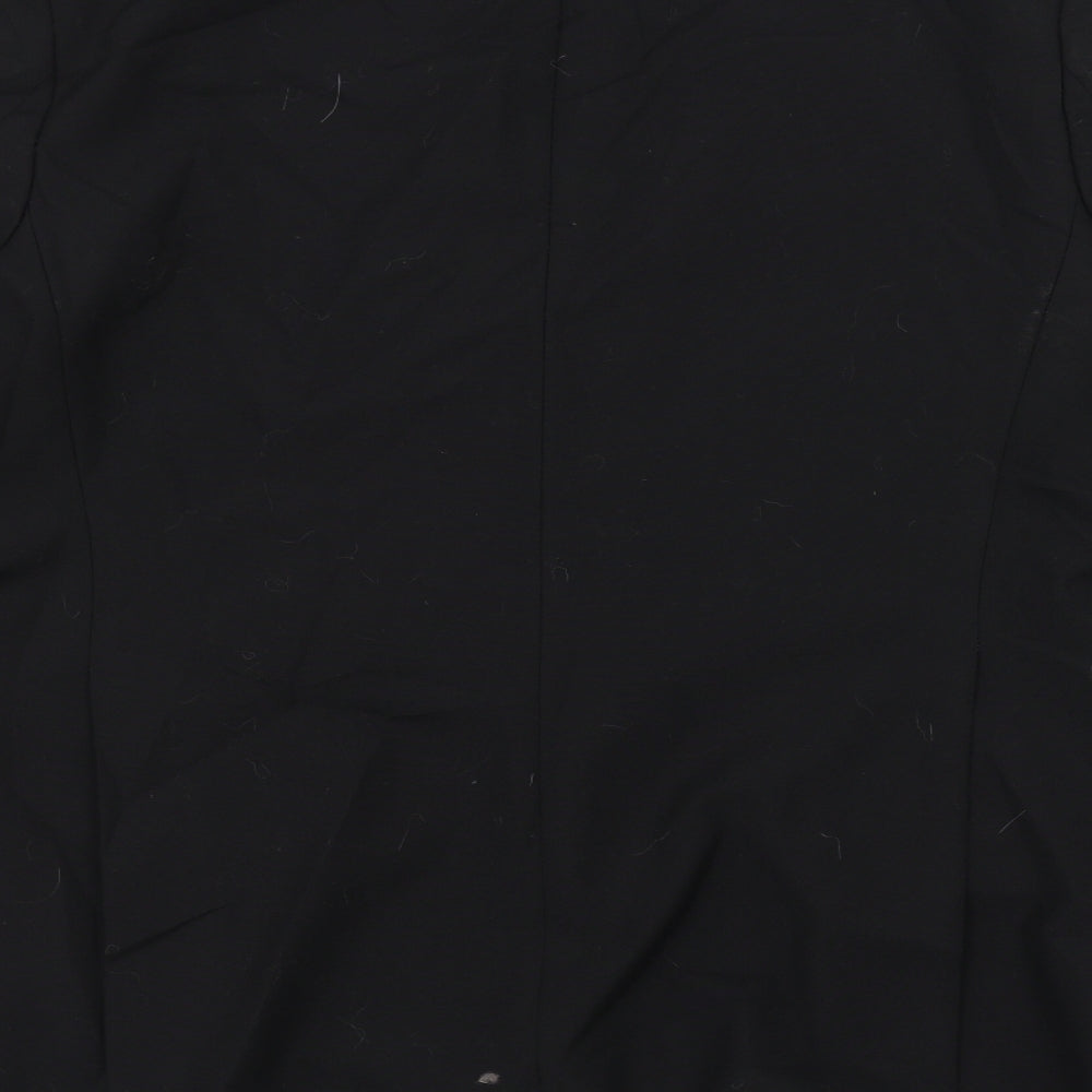 Preworn Mens Black Jacket Suit Jacket Size 38