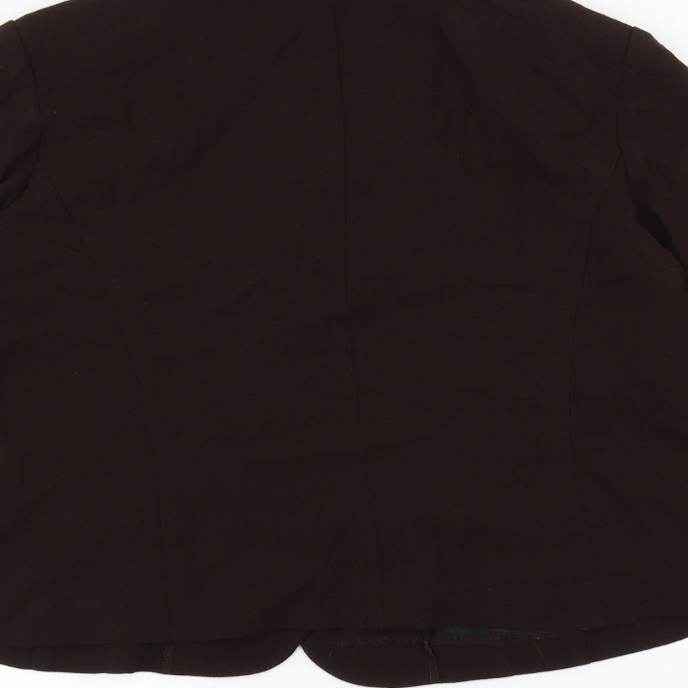 Studio Womens Brown Jacket Size 16
